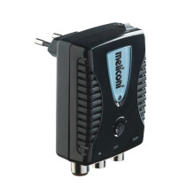 Meliconi - Amplificador de señal de antena AMP200 - Amplificación x10 - Listo para usar - 1 toma de entrada y 2 tomas de salida
