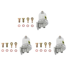 3X CA141 Coarse Filter Fuel Water Separation Precipitator Cup with Drain Retrofit Fuel Filter with 8mm Connector