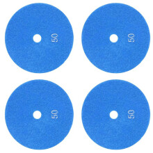 4X 5 Inch 125mm Wet Diamond Polishing Pads Marble Granite Grits 50