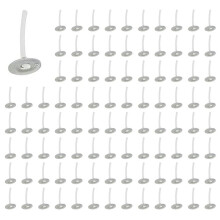 3000 StüCk Kerze Dochte 1 Zoll Raucharmer Kerze Wick mit Metall Laschen Tee Licht Dochte für die Kerzen Herstellung