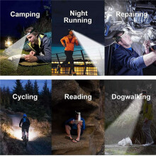 3X Lampe Frontale LED Rechargeable, Lampe Frontale 1000 Lumens avec Capteur de Mouvement, avec 4 Clips de Casque pour le Camping, la RandonnéE