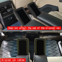 Displayschutzfolie für die Armlehne der Mittleren Reihe, Kratzfeste Silikonhülle, Innenverkleidung für Alphard 40 Serie 2024, Schwarz