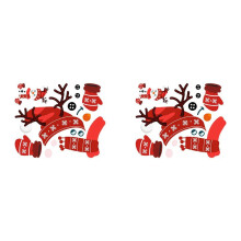 2X MuñEco de Nieve de Dibujos Animados, Imanes de Nevera de Navidad, Gabinetes, Pegatinas Divertidas Bonitas para Cocina, Garaje, Vacaciones,