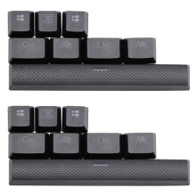 16x Keycaps PBT pour  K65 K70 K95 pour  G710 + Clavier de Jeu MéCanique, Touches RéTroéClairéEs pour  MX (Noir)