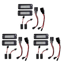 6Pcs 12V Led Lampes LumiÈRe de Plaque D'Immatriculation pour 4 5 6 7 Feux de Plaque D'Immatriculation de Voiture Accessoires ExtÉRieurs