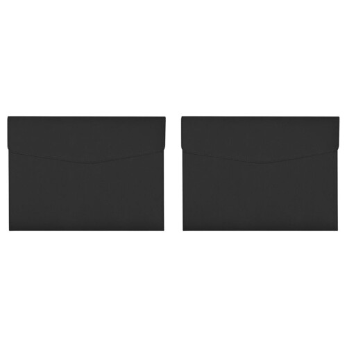 A4 Pu Leather Document Cases,A4 Snap Button Document Folder,Business Pu Leather A4 Pocket,Document Organizer 2Pcs