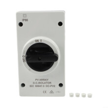 32A 4Pole DC Isolator Switch IP66 Waterproof 1000V Rotary Solar Disconnect for PV Systems