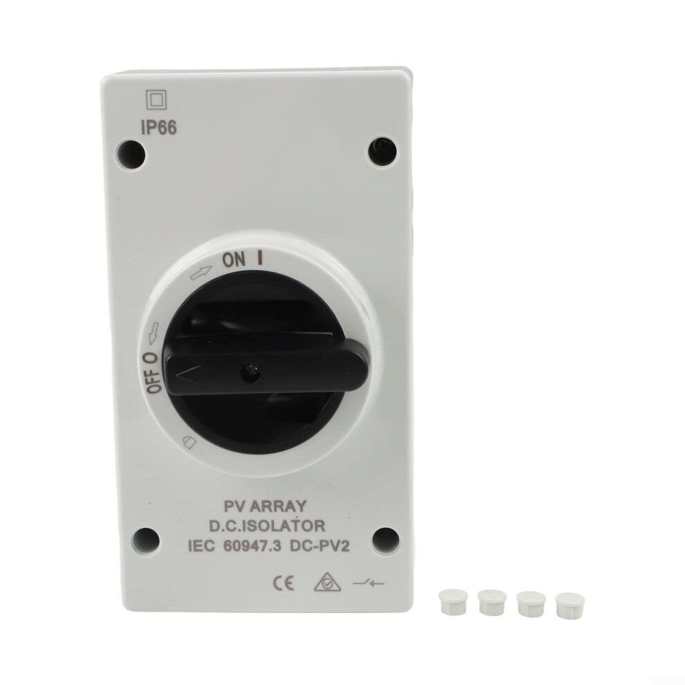 32A 4Pole Dc Isolator Switch Ip66 Waterproof 1000V Rotary Solar Disconnect For Pv Systems 9455672112086