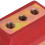 Red PU Metal Transmission Mount Set 6