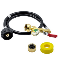 Adaptador de Tanque de Propano para Tanques de 1 Lb, Manguera Adaptadora de Recarga de Propano Mejorada, Manguera de Recarga de Extensión de Propano
