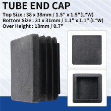 80 StüCk Kunststoff-Vierkant-Blindstopfen Endkappe SchlaucheinsäTze 38Mm X 38Mm