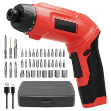 Electric Screwdriver - 7.1N.M Cordless Screwdriver Rechargeable with 38PCS Bits,3.6V Pivoting Handle Power Screwdriver