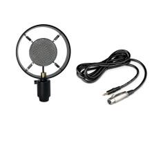 Micrófono Retro Vintage, Micrófono Clásico, Micrófono de Condensador para Fotografía Escénica y Grabación de Vídeo.