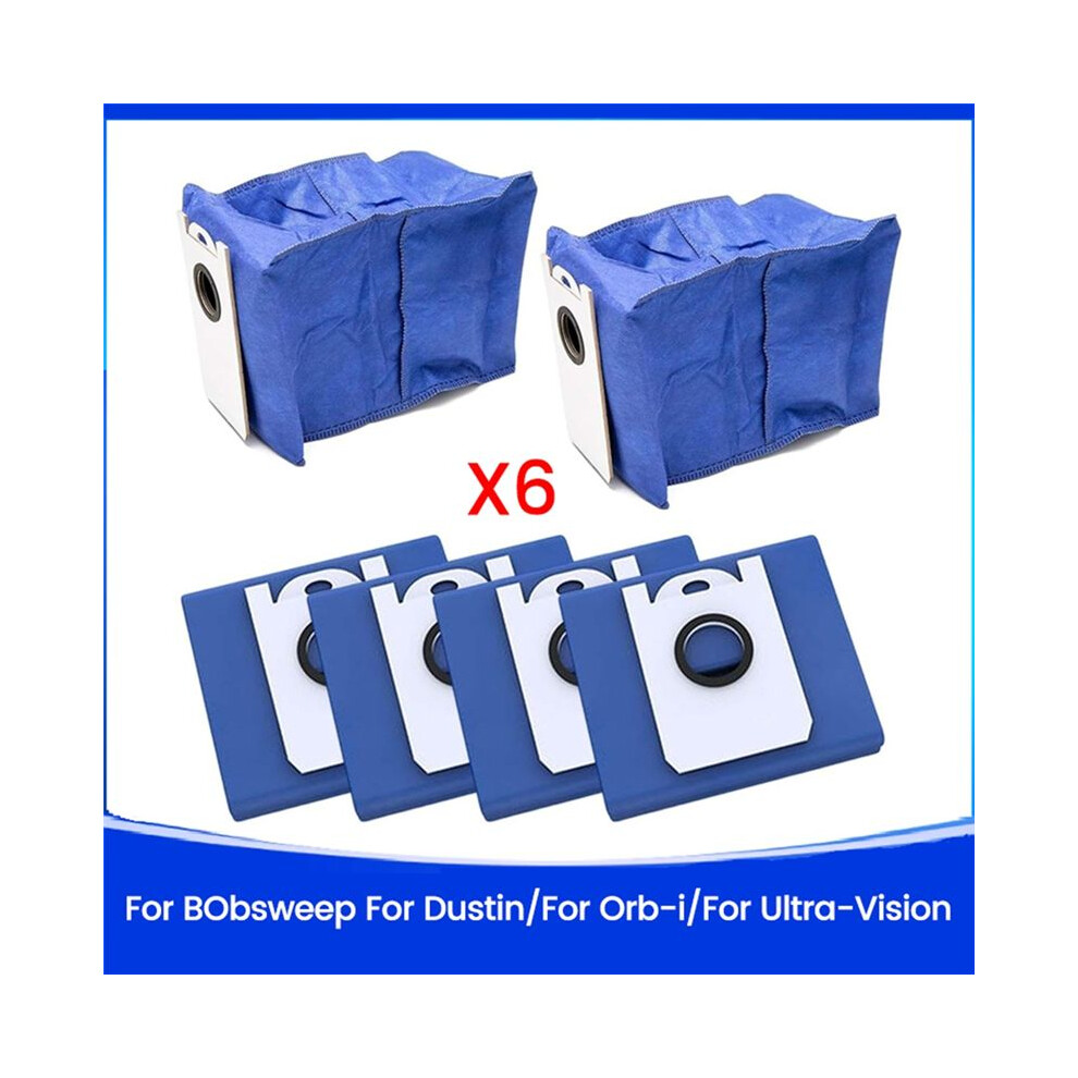6Pcs Vacuum Dust Bags For Bobsweep For Dustin/For Orb-I/For Ultra-Vision Robot Vacuum Cleaner Parts Dust Bag 6031082282606