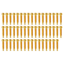 50 Pièces Micros Métal Broches-un Mot-Fermeture 3x21MM/5.0MM (Diamètre 3.0MM) Pièces Micros Guitare Tiges Vis Doré