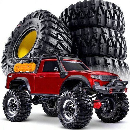 4 Pneus Macios de 2,2 Polegadas (120mm) para Carro RC Crawler 1/10 SCX10 90046 RR10 Wraith 90018 90048 TRX4 2