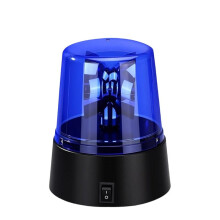 Lampe Stroboscopique LED, Alimentée par Piles, Rotative à 360 Degrés, Clignotante, Lampe de Secours pour Scène DJ, Discothèque, Bleue