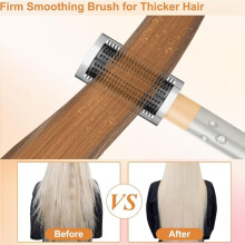Firm Smoothing Brush for Airwrap, Hair Stying Drying Comb for Frizee-Prone Hair to Smoothing and Straight