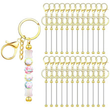 24-Delige Kralen Sleutelhangerset voor Het Maken van Doe-Het-Zelf Sieraden en Knutselprojecten, Ideaal voor Dames en Heren