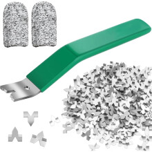 Glaserspitzen-Eintreiber mit 200 Glaserspitzen und 2 Fingermulden - zum Einrahmen Von Glas und Bildern, Ergonomischer Griff
