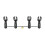 4 in 1 Microphone Clip Stereo T-Bar Thread Adapter Bar Mount Stand for Interview Speech Chorus Studio Live Recording 1