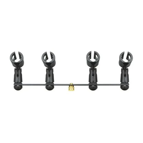 4 in 1 Microphone Clip Stereo T-Bar Thread Adapter Bar Mount Stand for Interview Speech Chorus Studio Live Recording