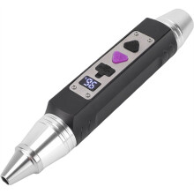 Doppellicht-Taschenlampe Zur Jadebewertung, Wiederaufladbare LED-Taschenlampe Zur Edelsteinbestimmung Per USB, für Schmuck und Bienenwachs