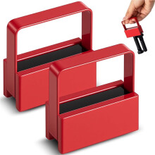 2 Stuks Handgreepmagneten, 22,7 Kg (50 Lb), 5,3 X 5,4 X 2 cm (2,1 X 2 X 0,8 Inch),  Magnetische Grijper voor Spijkers, Schroeven en Moeren, Stalen
