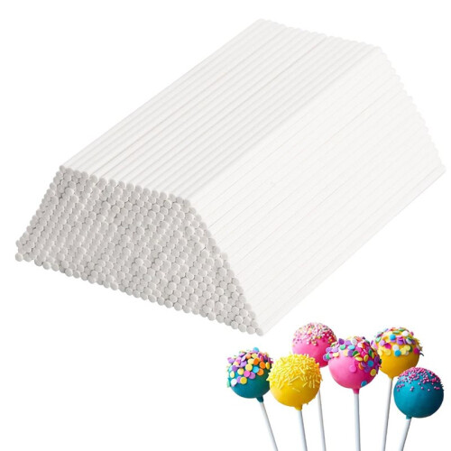 500 Bâtonnets de Sucette en Papier Blanc de 15 cm pour Cake Pops, Chocolats et  Encore 1