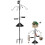 Adjustable 92 Inch Bird Feeder Pole with Sliding Squirrel Baffle and FiveClaw Base for Backyard 1