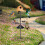 Adjustable 92 Inch Bird Feeder Pole with Sliding Squirrel Baffle and FiveClaw Base for Backyard 3