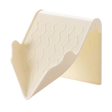 For Kitchen Soap Holder Soap Drain Rack V-Shaped Kitchen Sink Sponge Rack Bathroom Shower Storage Holder Beige