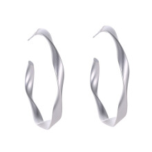 Fashion Gold And Silver Earrings For Women Jewelry Gifts Earings Fashion Jewelry Twisted Irregular Curved Circle Geometric Earrings Silver