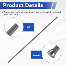 100 Stuks Zware Mangaanstalen Ontkalkingsnaalden 3x180mm voor Pneumatische en Elektrische Naaldontkalker