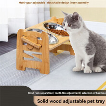 Adjustable Pet Bowl Stand Feeding Stand Cat Bowl Stand Pet Food Stand Dog Food Bowl for Small Dogs and Cats