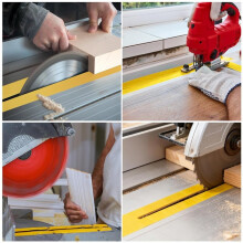 Zero Clearance Tape,Zero Clearance Tape for Miter Saw,Table Saw PVC Self Adhesive Strips for Positioning Wood Cutting D