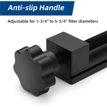 Oliefiltersnijder, Model 66490, voor Filters met een Diameter Tot 5-1/2 Inch. Inclusief een Set Nylon Bankschroefbekken.