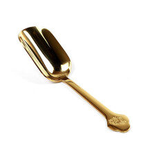 Gold Tea Scoop for Loose Leaf Tea and Kung Fu Tea Ceremony, 15.5x3.2cm