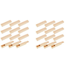 24 Stuks Onafgewerkte Houten Kist met Schuifdeksel, 9 X 2,2 X 1,2 Inch Kleine Houten Kist, Container, Geschenk, Sieradendoos, Potlooddoos