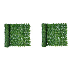 2X Kunstmatig Blad Privacyhek Rolmuur Landscaping Hek Privacyhek Scherm Buitentuin Achtertuin Balkonhek