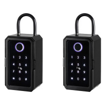 2X Key Lock Box Ttlock Wifi Fechadura Eletronica Waterproof Wall Mount Fingerprint Door Lock Security Lockbox