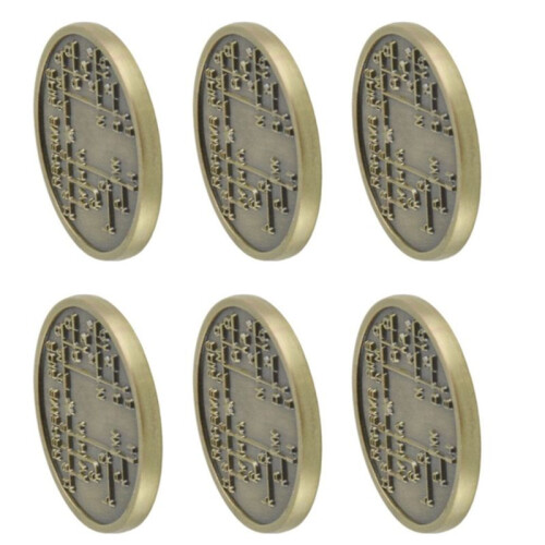 6X CW Morse Code Commemorative Coins CW Training Coin Morse Code Training Coin for Novice Radio Enthusiasts