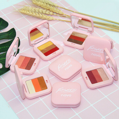 Novo Gradient Eyeshadow Palette Waterproof Long Lasting Eyeshadow Powder Eyeshadow,6# Wine Red System 2
