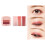 Novo Gradient Eyeshadow Palette Waterproof Long Lasting Eyeshadow Powder Eyeshadow,6# Wine Red System 5