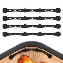 4pcs Air Fryer Magnet Silicone Buckle Fryer Magnets for Parchment Paper Liners for Holding Down Air Fryer to Burn B