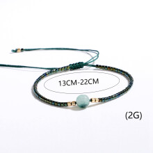 Handmade Small Bracelets Rice Beads Beaded Bracelet Natural Stone Beads Jewelry Friendship Bracelet Champagne