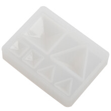 Molde De Silicona Espejo De Tres Esquinas Geométrico Diy Fabricación De Joya Artesanía Moldes Decorativos De Resina Herramienta para Joya