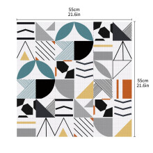 Geometric Tile Lack Table Tops Wall Art Furniture Removable Self-Adhesive Waterproof Wallpaper Wall Sticker