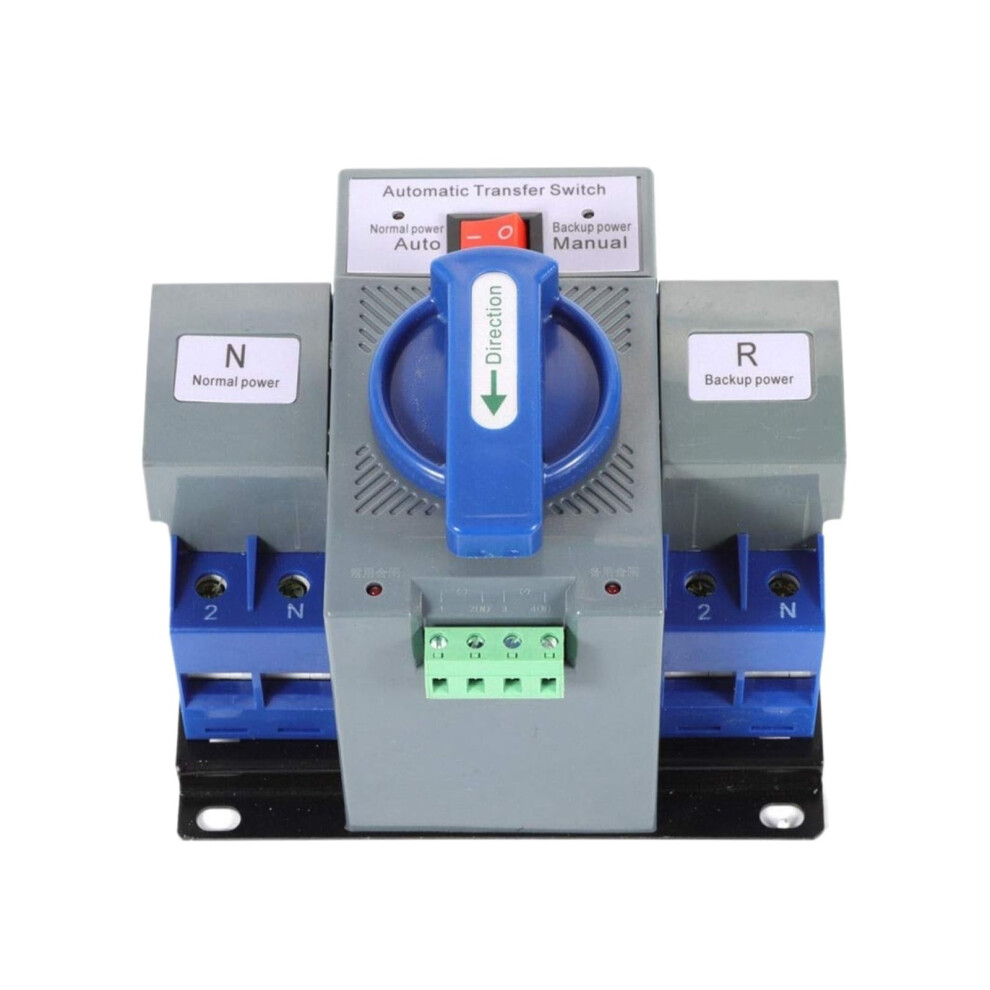 Automatic Transfer Switch 2P 63A Dual Power For Generator Changeover 110V Fast Switching 9455672114431