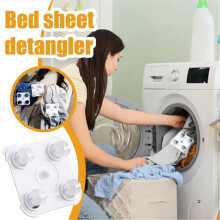 5Pcs Reusable Bed Sheet Clips Household Anti Winding Laundry Products Heavy Duty Reduces Laundry Tangles Washer